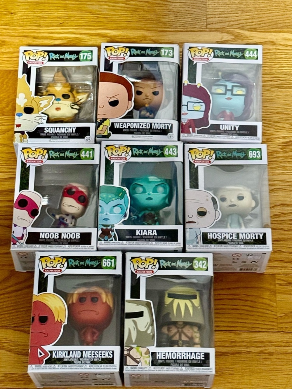 Lot Of 8 Rick And Morty Funko​​